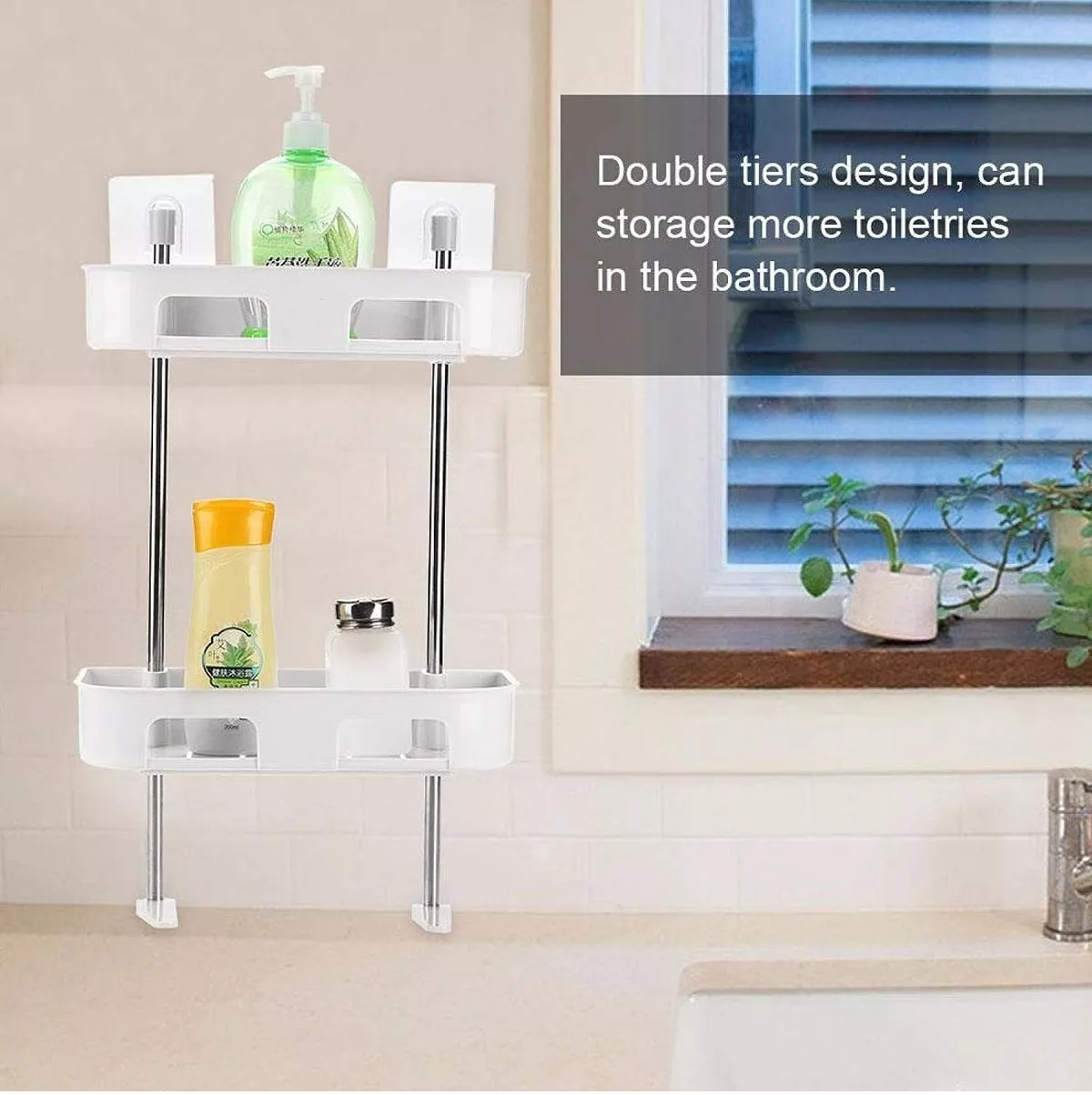 Organizador Para Baño Repisa 2 Niveles