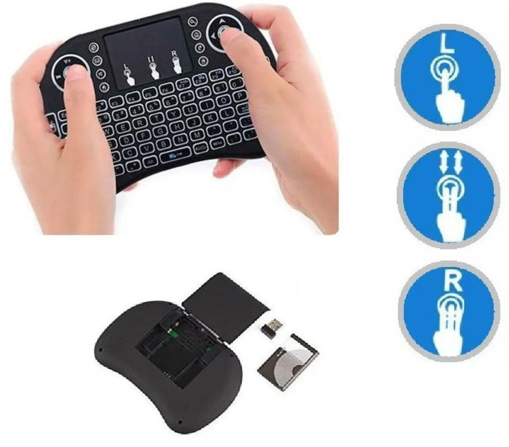 Mini Teclado Para Smart Tv RGB Inalambrico