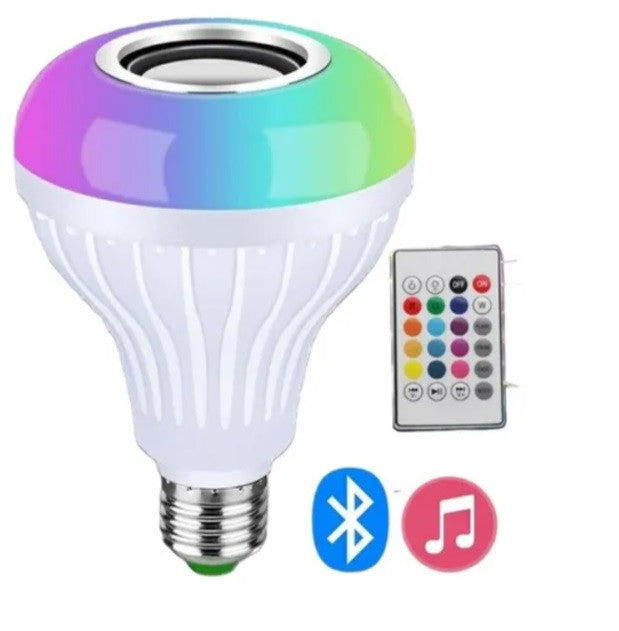 Bombillo Parlante Led Bluetooth Multicol