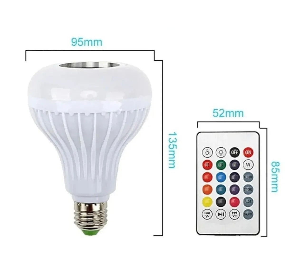 Bombillo Parlante Led Bluetooth Multicol